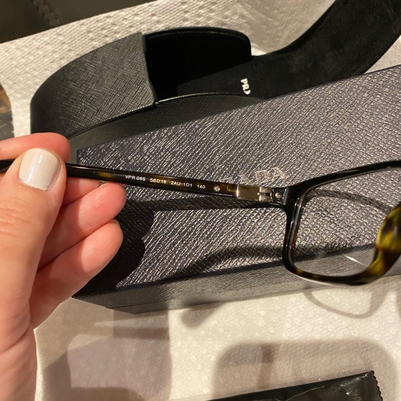 PRADA TORTOISE EYEGLASSES/ OPTICAL FRAMES BRAND NEW MADE IN ITALY - Picture 3 of 15